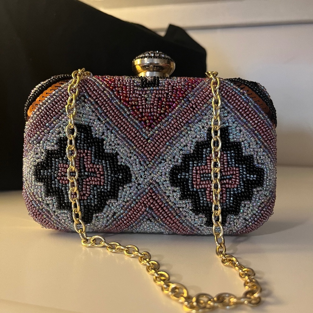 Jessica McClintock beaded evening bag